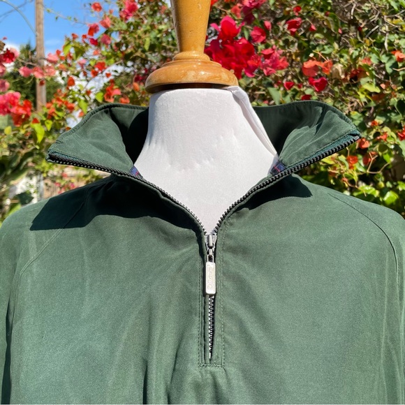 Callaway By Nordstrom Golf Windbreaker 1/4 Zip Medium Green Side Zip - Picture 3 of 6